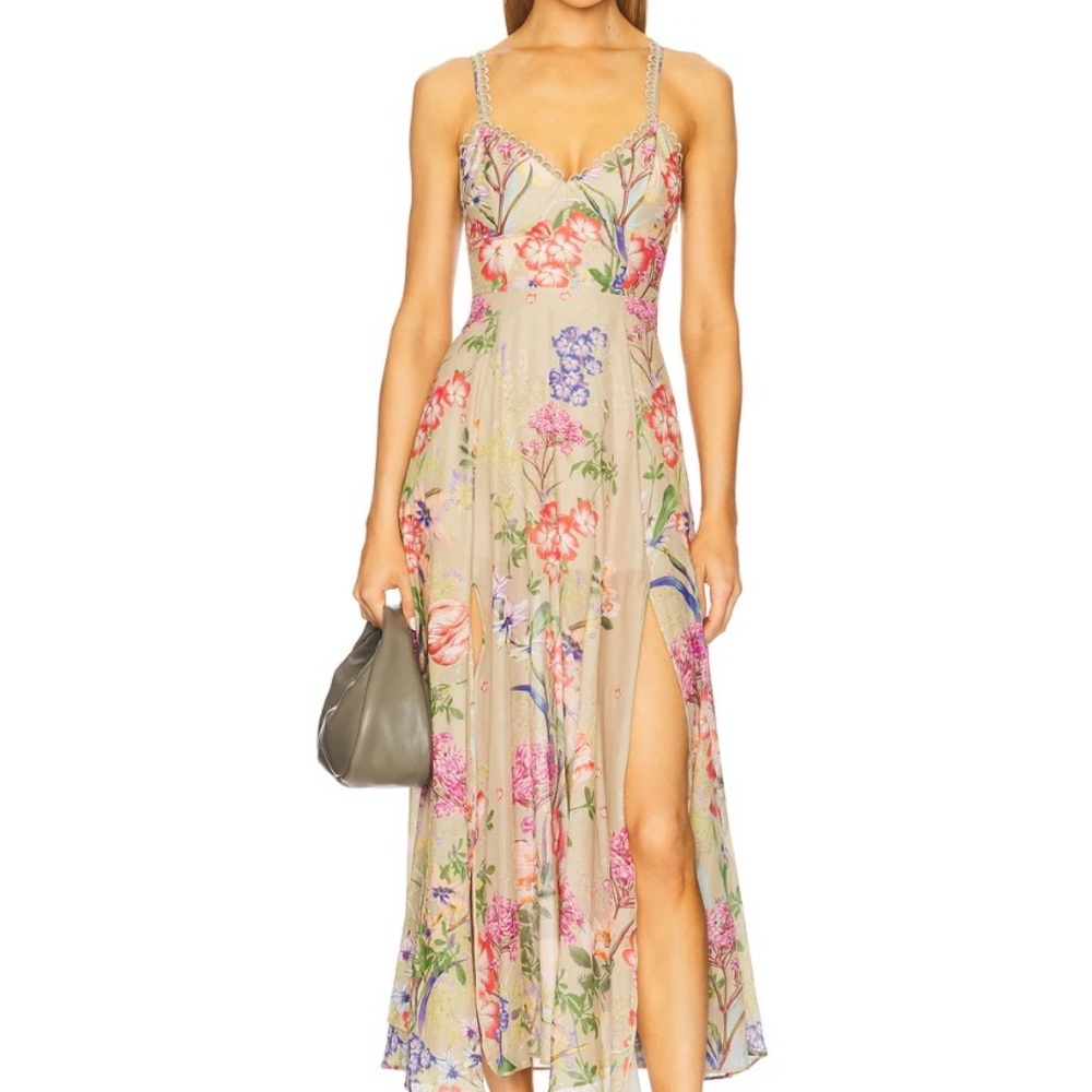 Charo Ruiz Multicolor Floral Maxi Dress